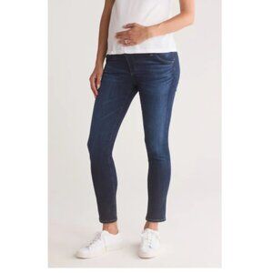 Ag Adriano Goldschmied Prima Ankle Maternity Blue Jeans Size: 24 NWT
